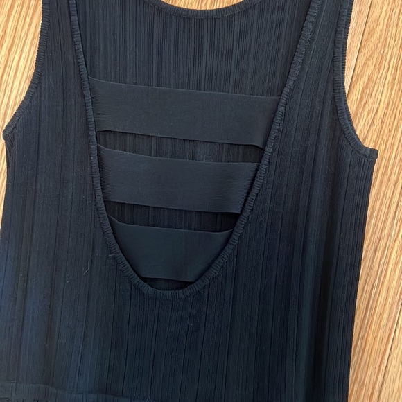 Derek Lam black net dress with yellow detail size small - Picture 3 of 8